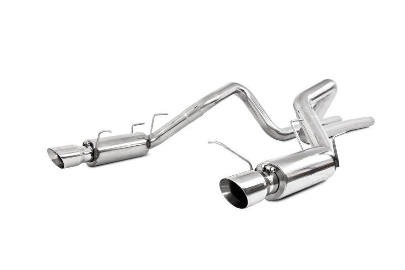 MBRP S7264409 11-14 Ford Mustang GT 5.0L Dual Split Rear Race Version T409 3in Cat Back Exhaust System