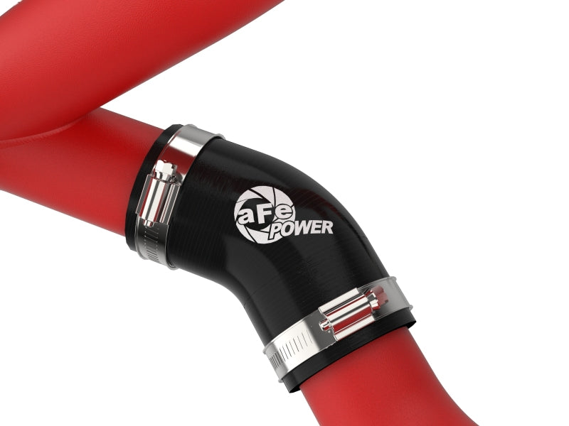 aFe 46-20658-R Bladerunner 2-1/4 IN Aluminum Hot Charge Pipe Black 20-23 Ford Explorer/Explorer ST - Red