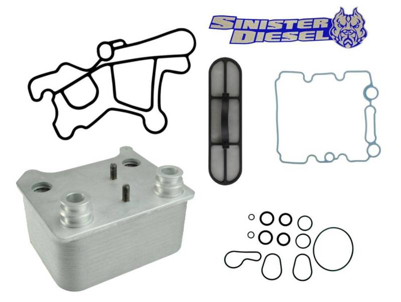 Sinister Diesel SD-OC-6.0 03-07 Ford Powerstroke 6.0L Oil Cooler Kit (Includes Gaskets & O-Rings)