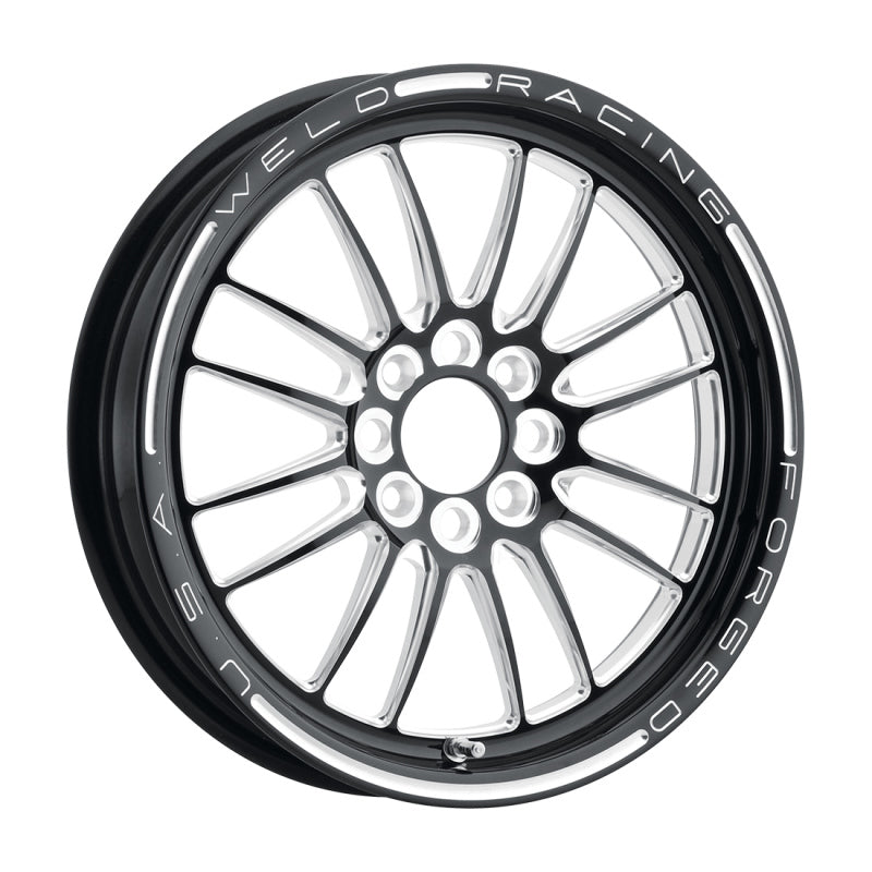 Weld 778B-15022 Tuner Import 15x3.5 / 4x100mm BP / 2.25in. BS 1-Piece Black Wheel