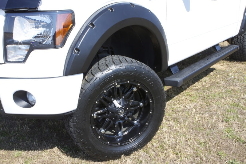 LUND RX312S Lund 09-14 Ford F-150 (Excl Raptor) RX-Rivet Style Smooth Elite Series Fender Flares - Black (4 Pc.)