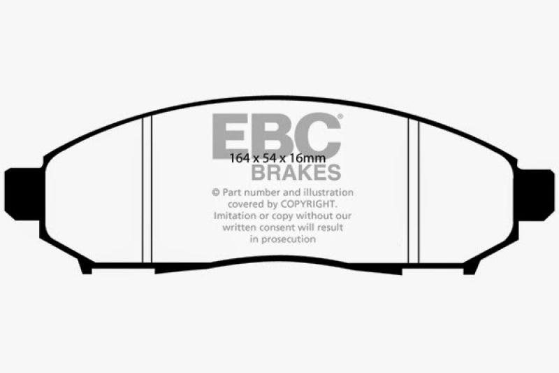 EBC DP61747 05+ Nissan Frontier 2.5 2WD Greenstuff Front Brake Pads