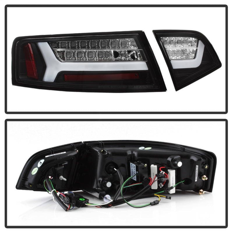 SPYDER 5085160 Spyder 09-12 Audi A6 LED Tail Lights - Black (ALT-YD-AA609-LED-BK)