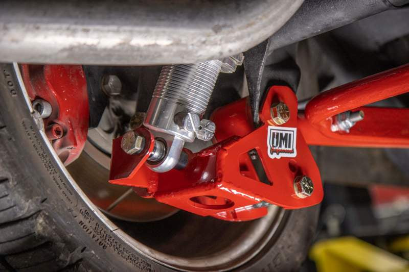 UMI Performance 4057-175 64-72 GM A-Body Rear Coilover Brackets Bolt In (175LB Spring Rate)