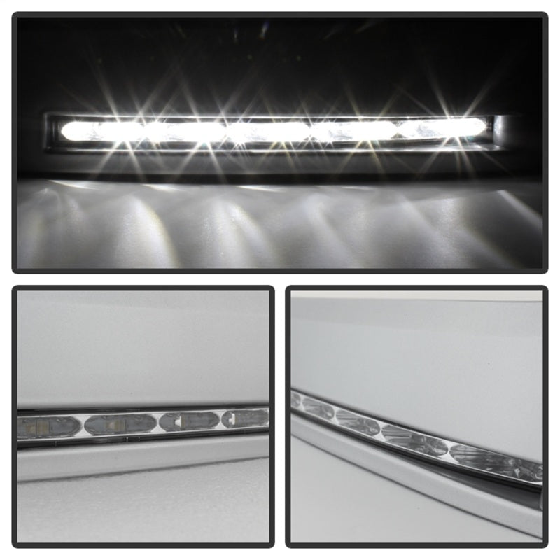 SPYDER 5077738 Spyder Toyota Tundra 07-13 Daytime LED Running Lights wo/switch Silver FL-DRL-TTU07-SIL