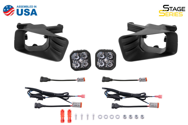 Diode Dynamics DD6679 SS3 RAM Horizontal LED Fog Light Kit Sport - White SAE Fog