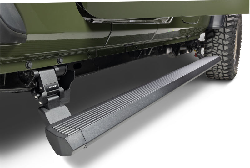 Go Rhino 20451687PC RealTruck 20-24 Jeep Gladiator CC 4dr VoltStep Electric Running Board Kit (Cut/Drill Req.) - Tex Blk