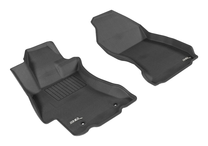 3D MAXpider L1SB00811509 2012-2019 Subaru Impreza/XV Crosstrek/WRX/Sti Kagu 1st Row Floormat - Black