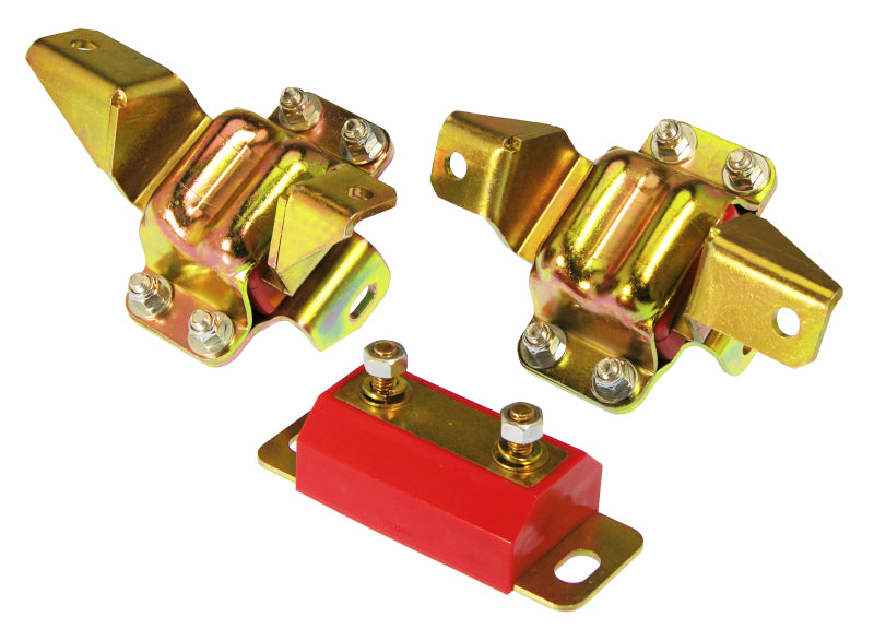 Prothane 6-1904 Ford Motor & Trans Mount Kit - Red