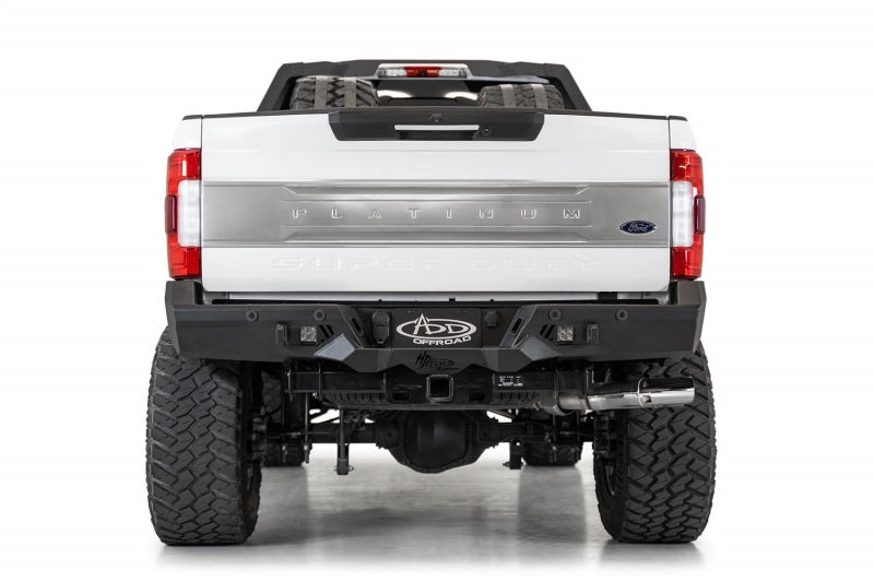Addictive Desert Designs R160051280103 17-20 Ford Super Duty Bomber HD Rear Bumper w/ Mounts For Cube Lights