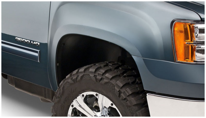 Bushwacker 40107-02 07-14 GMC Sierra 2500 HD Extend-A-Fender Style Flares 2pc - Black