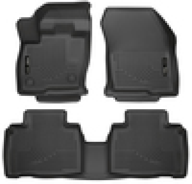 Husky Liners 98781 2015 Ford Edge WeatherBeater Front & 2nd Row Combo Black Floor Liners