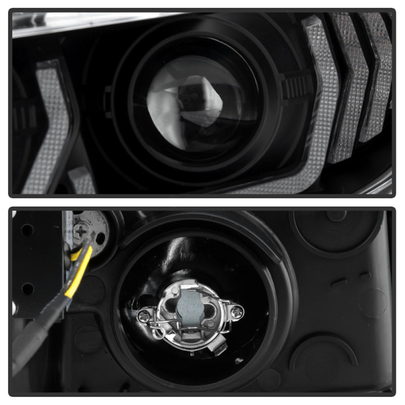 SPYDER 5087867 Spyder Honda Civic 16- 2DR/4DR/Hatchback Projector Headlights - Black PRO-YD-HC16SI-SEQGR-BK