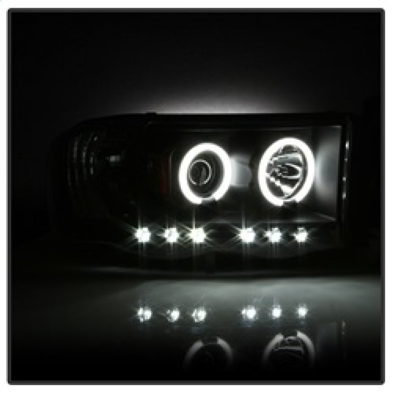 SPYDER 5009951 Spyder Dodge RAM 1500 02-05 03-05 Projector Headlights CCFL Halo LED Blk PRO-YD-DR02-CCFL-BK