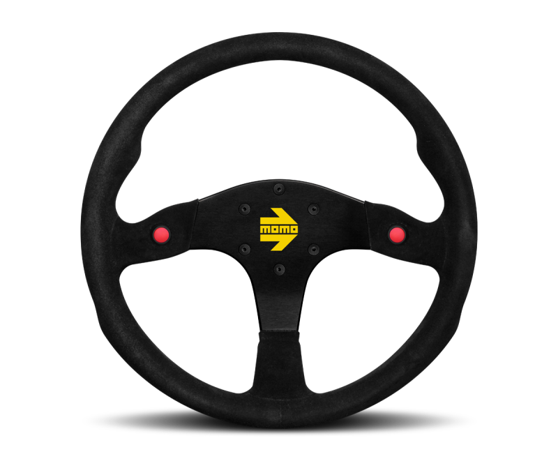 MOMO R1980/35S Momo MOD80 Steering Wheel 350 mm - Black Suede/Black Spokes