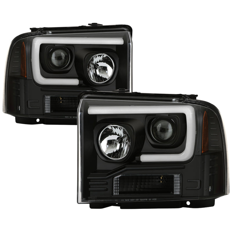 SPYDER 5087911 Spyder 05-07 Ford F250/350/450 Super Duty Projector LED Black PRO-YD-FS05V2PL-BK