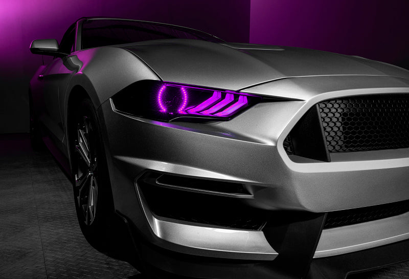 ORACLE Lighting 1446-332 Oracle 18-21 Ford Mustang Dynamic DRL w/ Halo Kit & Sequential Turn Signal - ColorSHIFT SEE WARRANTY