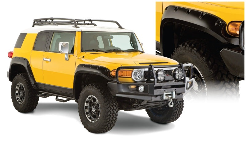 Bushwacker 31922-02 07-14 Toyota FJ Cruiser Pocket Style Flares 4pc - Black