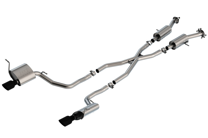 Borla 140835BC 14-20 Jeep Grand Cherokee 3.6L V6 2/4WD 2.25in S-Type Cat-back - Black Chrome