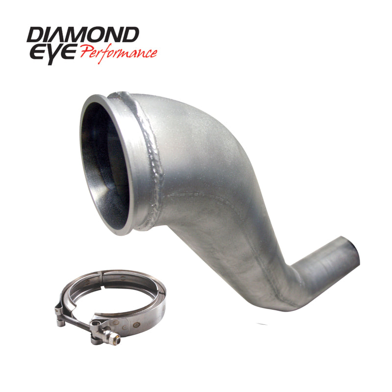Diamond Eye Performance 221043 Diamond Eye KIT 4in DWNP HX40 TURBO-DIRECT FLANGE W/ V-Band CLAMP AL DODGE 94-02