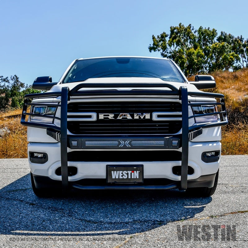 Westin 40-33975 19-21 RAM 1500 Sportsman X Grille Guard - Textured Black (Excluding Classic & Rebel)
