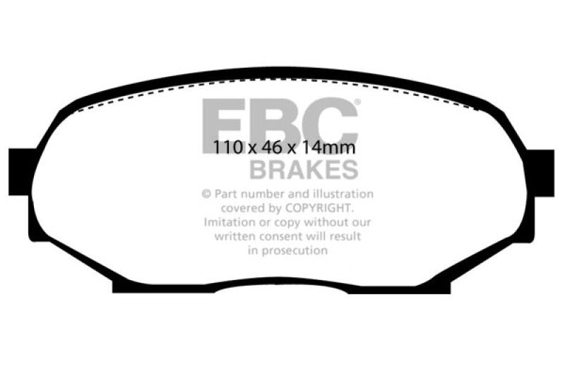 EBC DP4802R 90-93 Geo Storm 1.6 Yellowstuff Front Brake Pads