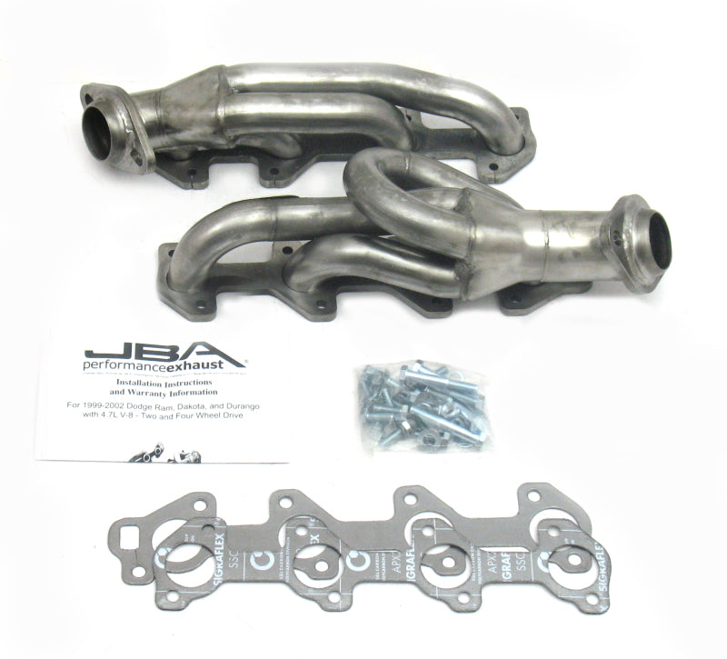 JBA 1949S-2 04-07 Dodge Dakota 4.7L PowerTech 1-1/2in Primary Raw 409SS Cat4Ward Header
