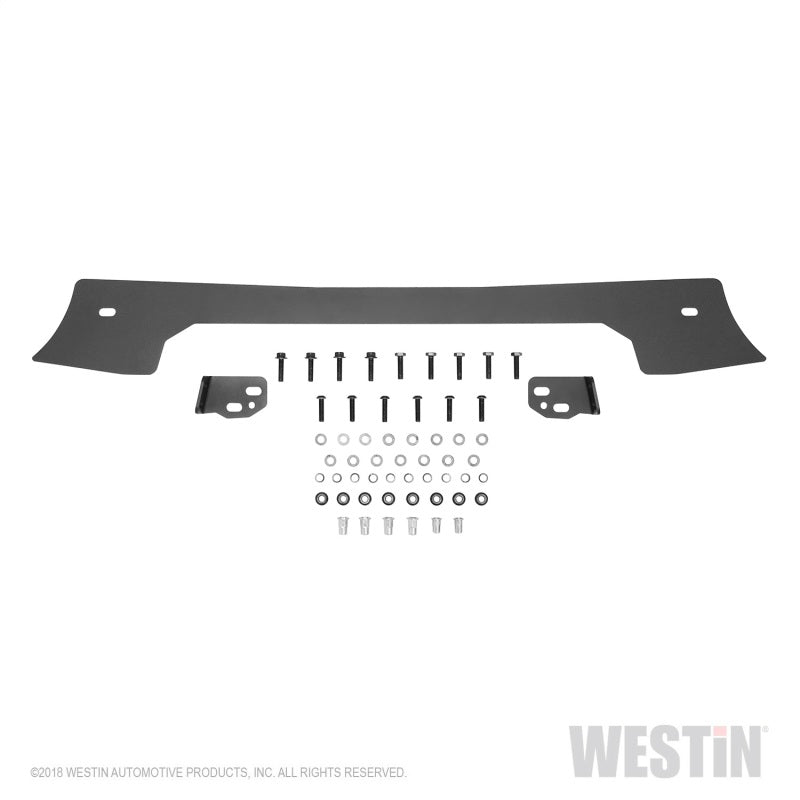 Westin 59-80095 18-19 Jeep Wrangler JL Front Bumper Skid Plate - Textured Black