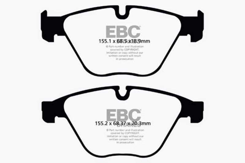 EBC DP42103R 10+ BMW 535i 3.0 Turbo (F10) Yellowstuff Front Brake Pads