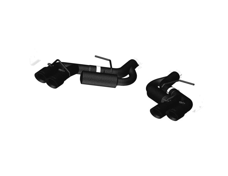 MBRP S7036BLK 16-19 Chevy Camaro V8 6.2L 6spd 3in Black Race Dual Axle Back w/ 4.5in Quad Dual Wall Tips