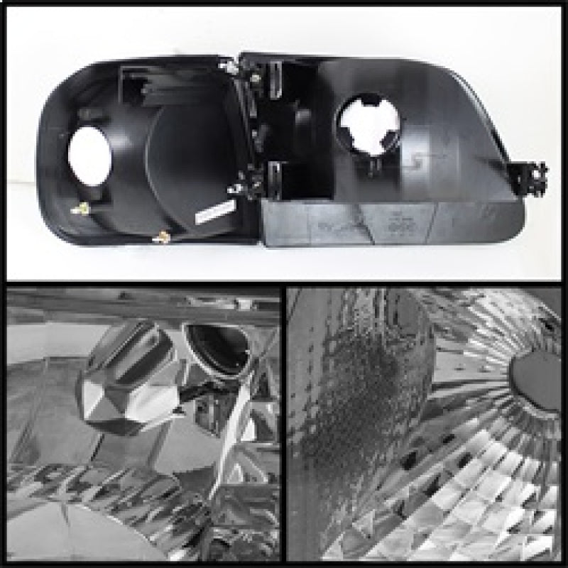 SPYDER 5070326 xTune Ford F150 97-03 / Expedition 97-02 Crystal Headlights w/Corner Chrome HD-JH-FF15097-SET-AM-C