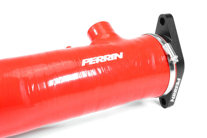 Perrin Performance PSP-INT-425RD PERRIN 22-24 Subaru WRX / 20-25 LGT & OBXT Turbo Inlet Hose w/Turbo Adapter Flange (Long) - Red