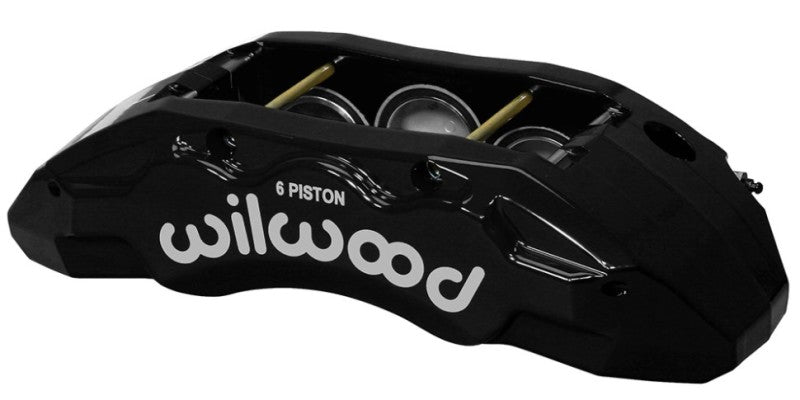 Wilwood 120-13818-BK Caliper-TX6R- L/H - Black 1.75/1.62/1.62in Pistons 1.38in Disc