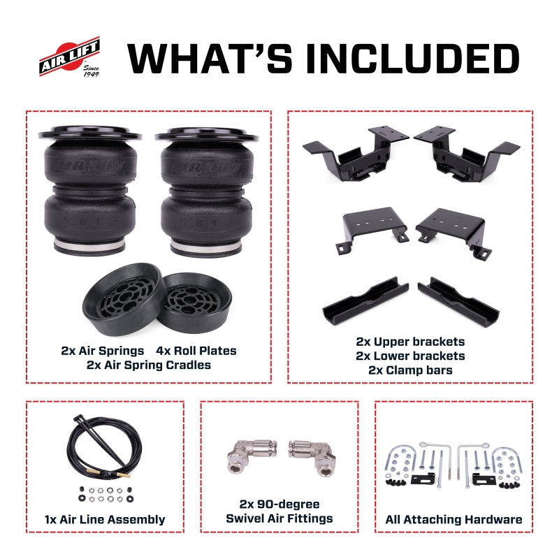Air Lift 88408 24-25 Chevy Silverado 2500HD ZR2 4WD Loadlifter 5000 Ultimate w/ Air Spring Cradle