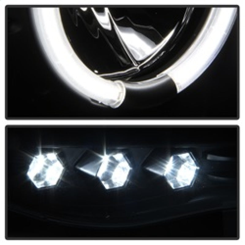 SPYDER 5009951 Spyder Dodge RAM 1500 02-05 03-05 Projector Headlights CCFL Halo LED Blk PRO-YD-DR02-CCFL-BK