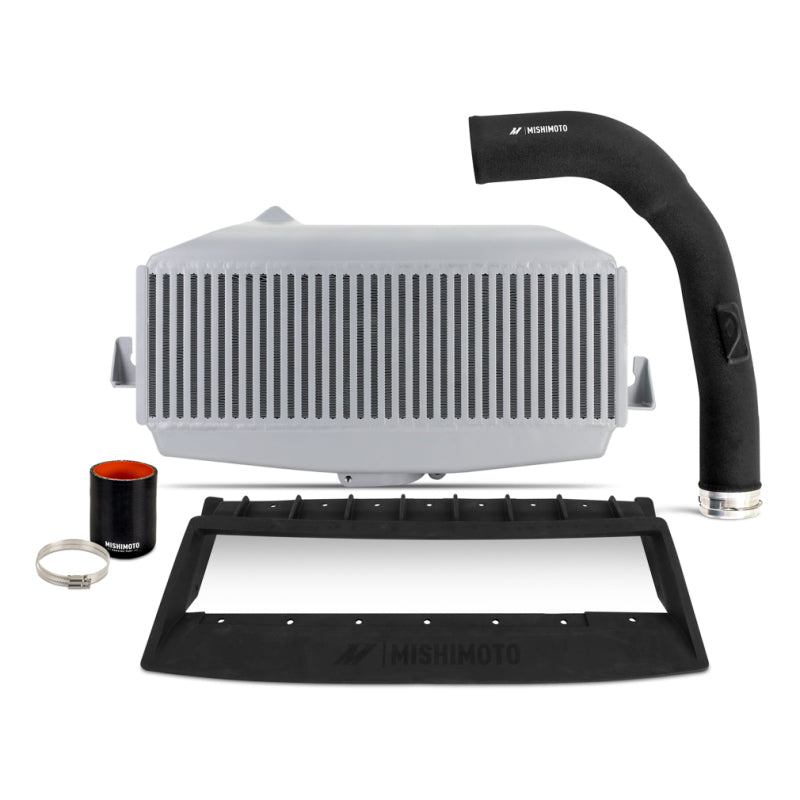 Mishimoto MMTMIC-WRX-22KSLBK 22+ WRX TMIC Kit Silver Core Black Pipes
