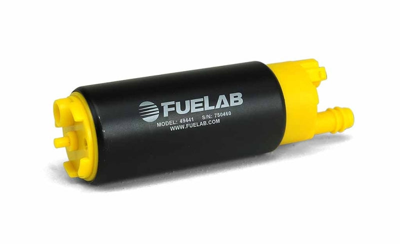 Fuelab 49441 494 High Output In-Tank Electric Fuel Pump - 340 LPH In Offset From Out