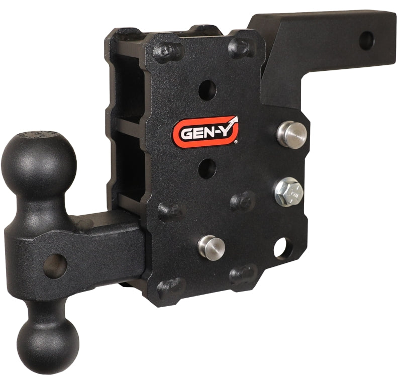 GEN-Y Hitch GH-15011 Gen-Y Phantom Flip 2in Shank 6in Drop 1200lb TW 12K Hitch w/GH-044 Dual-Ball Mount