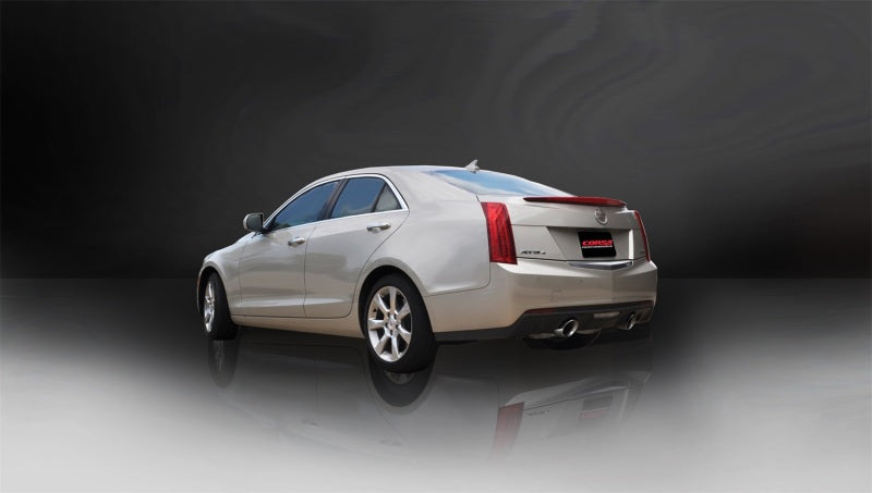 CORSA Performance 14888 Corsa 2013-2019 Cadillac ATS Sedan 2.0L A/T Polished Sport Dual Rear Cat-Back Exhaust