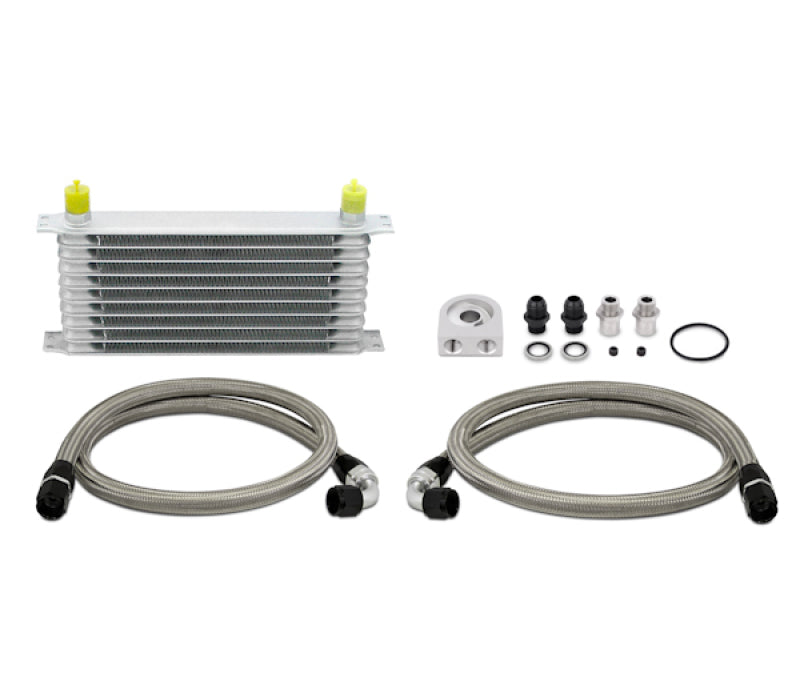 Mishimoto MMOC-U Universal 10 Row Oil Cooler Kit (Metal Braided Lines)
