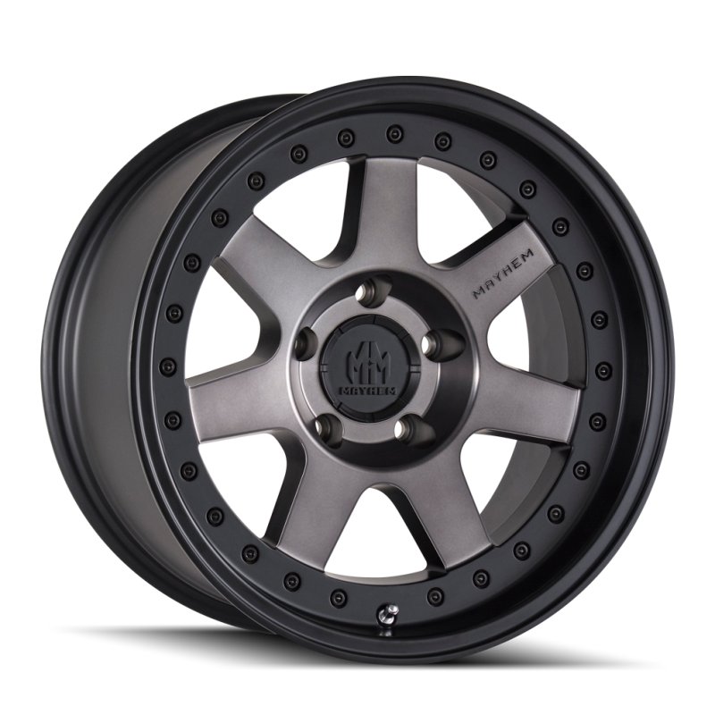Mayhem 8300-2978TM 8300 Prodigy 20x9 / 8x180 BP / 0mm Offset / 130.8mm Hub Matte Black w/ Dark Tint Wheel