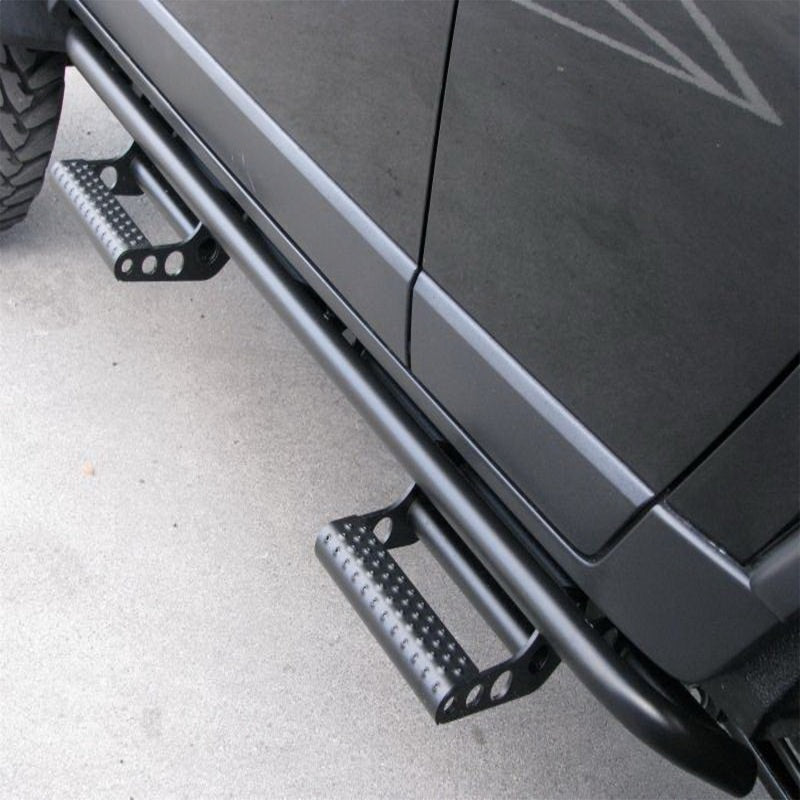 N-Fab T064RKRFJS4 RKR Step System 06-17 Toyota FJ Cruiser 4 Door 4 Door - Tex. Black - 1.75in