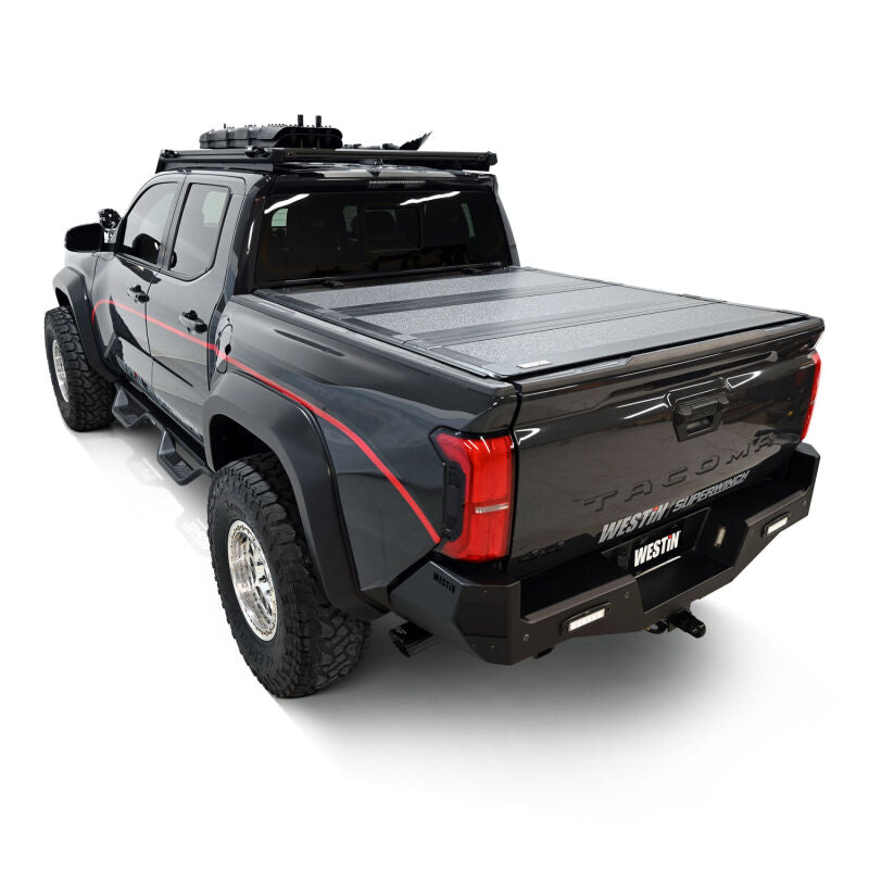 Westin 19-42785 2024 Toyota Tacoma 2WD/4WD 5ft. Bed Hard Tri-Fold Tonneau Cover - Black