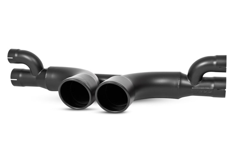 MBRP S7607BLK 14-19 Porsche GT3/GT3RS 3in Center Muffler Bypass 4in Tips - Black Coated