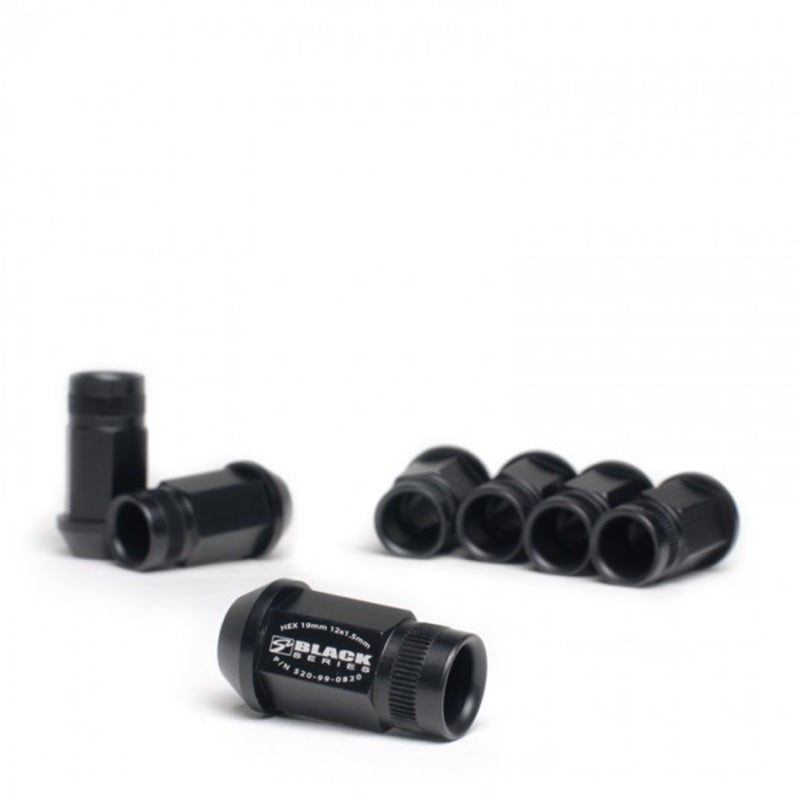 Skunk2 Racing 520-99-0855 Skunk2 12 x 1.5 Forged Lug Nut Set (Black Series) (20 Pcs.)