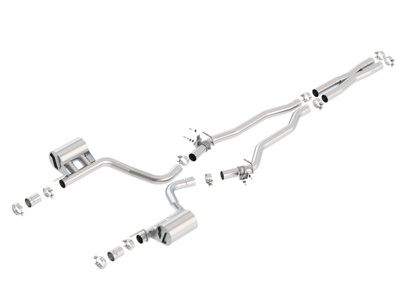 Borla 140641 2015 Dodge Challenger SRT/392 Hemi 6.4L V8 ATAK Catback Exhaust w/ Valves Factory Bezel