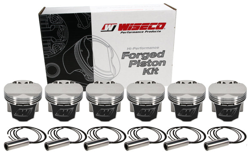 Wiseco KE114M85AP BMW M50B25 -1.50cc Dome 85.00 mm Bore 38.20 mm CH Piston Kit (Set of 6)