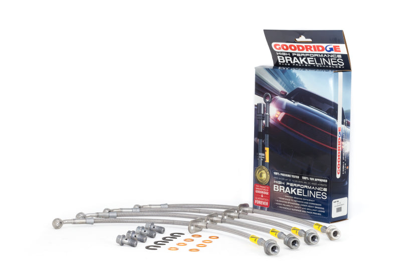 Goodridge 21116 00-05 Toyota MR2 Spyder Stainless Steel Brake Line Kit