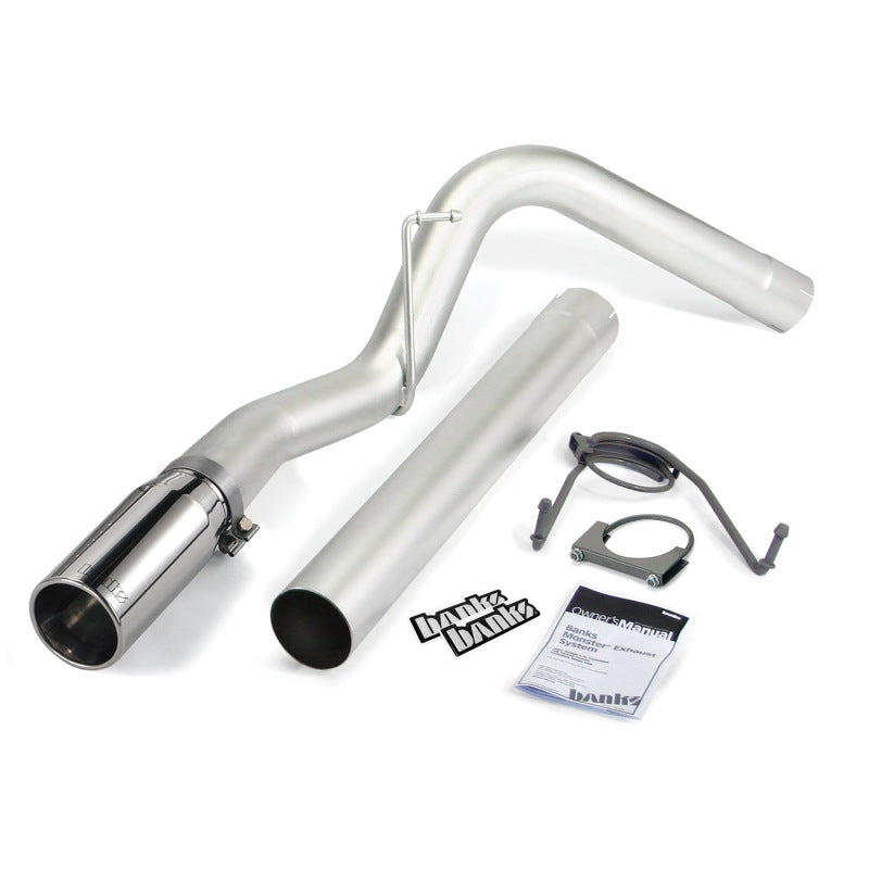 Banks Power 49764 07-12 Dodge 6.7L SCLB-Mega Cab-SB Monster Exhaust Sys - SS Single Exhaust w/ Chrome Tip