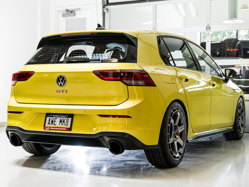 AWE Tuning 3015-33658 AWE 2022 VW GTI MK8 Touring Edition Exhaust - Diamond Black Tips